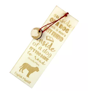 English Mastiff - dog bookmark, personalized bookmark, gift for bookworm from Art-Dog brand
