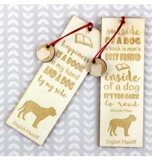 Mastiff, englischer Mastiff - Lesezeichen mit Hund, personalisiertes Lesezeichen, Geschenk für Bücherwurm von der Marke Art-Dog