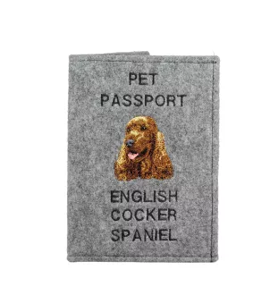 English Cocker Spaniel, Englische Cockerspaniel  - Hundepassetui, Dokumententasche, Geschenk für den Reisenden von der Marke Art-Dog