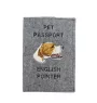 Pointer anglais - Porte passeport pour chien, porte document, cadeau pour le voyageur de la marque Art-Dog