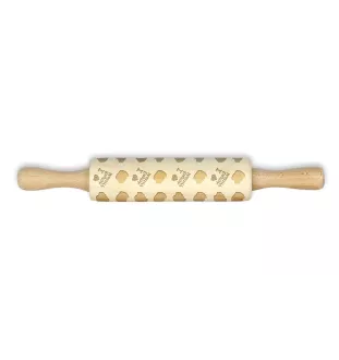 English Mastiff - small rolling pin with a dog pattern, a rolling pin for children's dough, decorating ceramic clay by Art-Dog brand