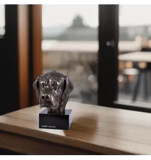 English Pointer, Englischer Pointer - Hundestatue, Büste auf Steinsockel, Skulptur, Trophäe für Hundeausstellung der Marke Art-Dog