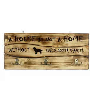 English Cocker Spaniel - clothes hanger with a dog, medal display, home decoration from the Art-Dog brand