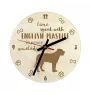 English Mastiff - clock with a dog, wooden clock, wall clock for dog lovers, clock for desk and shelf, Art-Dog