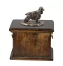 English Cocker Spaniel - urn for the ashes of a dog, urn with a statuette, elegant urn in the classic style of the Art-Dog brand