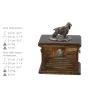 English Cocker Spaniel, Englische Cockerspaniel  - Eine Urne für die Asche eines Hundes, eine Urne mit einer Statue, eine personalisierte Hundeurne von der Marke Art-Dog.