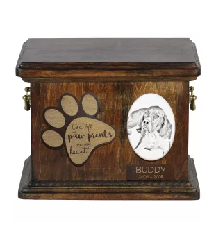 Pointer anglais I - urne pour cendres de chien, urne personnalisée avec photo, urne avec photo de chien de la marque Art-Dog