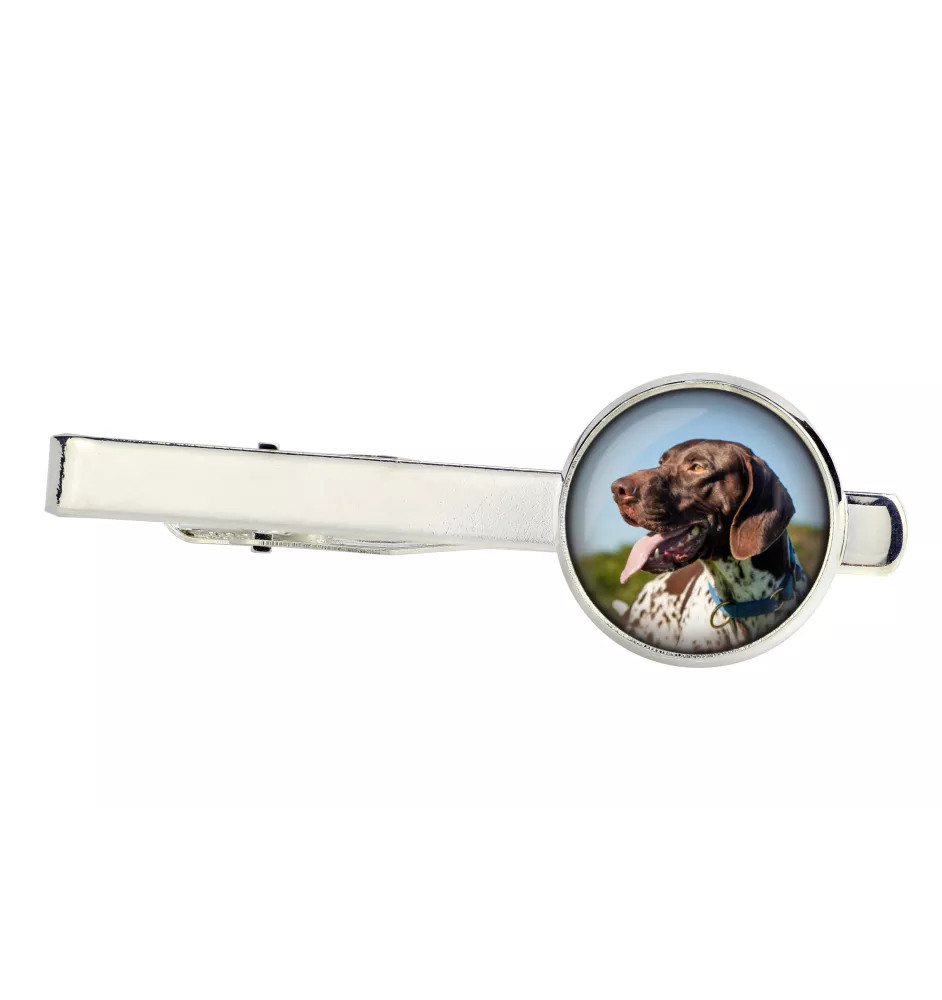 Pointer anglais - pince à cravate, accessoire, bijou pour tenue de soirée de la marque Art-Dog