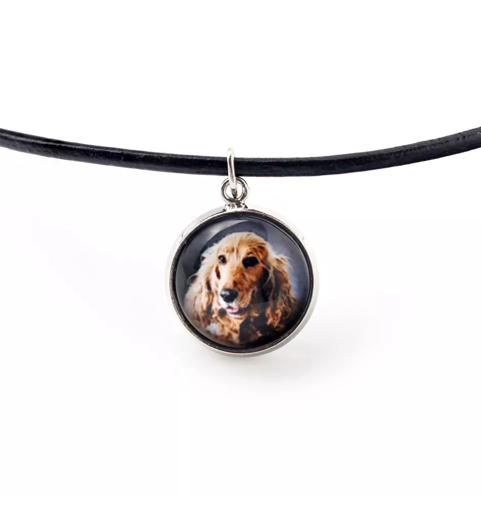 English Cocker Spaniel - necklace pendant with your photo, handmade, handcrafted jewelry by Art-Dog brand