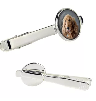 Cocker spaniel anglais - pince à cravate dans une boîte, cravate élégante, bijoux personnalisés de la marque Art-Dog