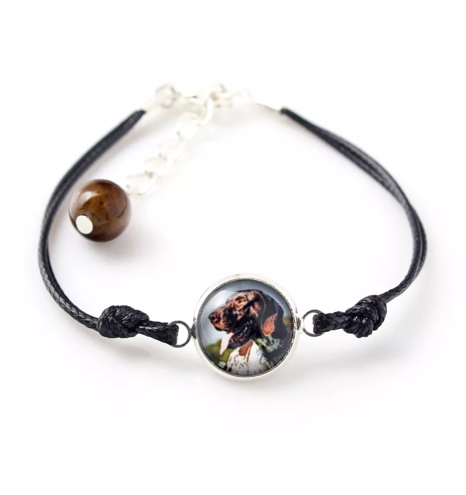 Pointer anglais - bracelet avec votre photo faite à la main, bijoux unique de la marque Art-Dog