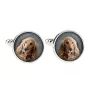 English Cocker Spaniel - cufflinks and tie with your photo, a suit decoration, men's jewelry from the Art-Dog brand.