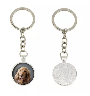 Cocker spaniel anglais - porte-clés dans une boîte, photo personnelle, porte-clés de la marque Art-Dog