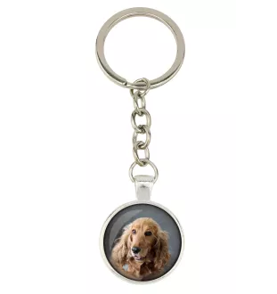 English Cocker Spaniel - keychain in a box, own photo, keychain pendant from Art-Dog brand