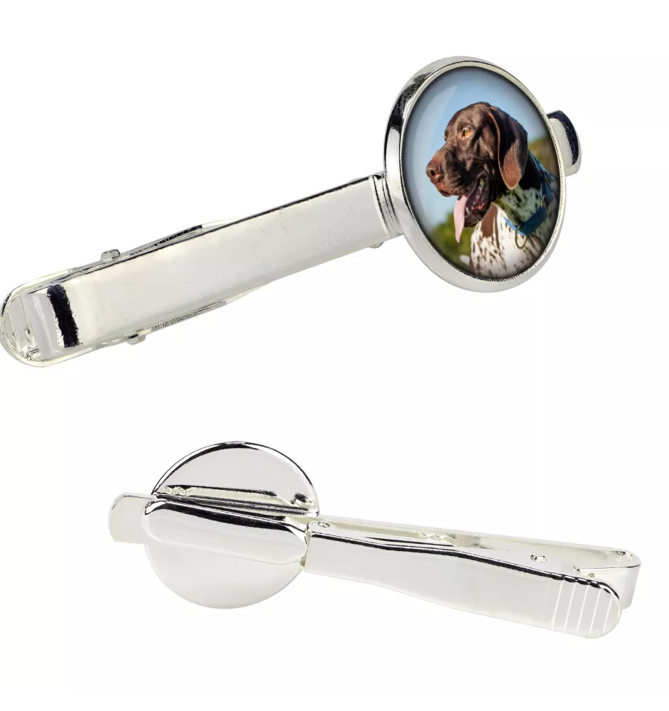 English Pointer, Englischer Pointer - Krawattennadel in der Box, stilvolle Krawatte, personalisierter Schmuck der Marke Art-Dog