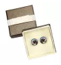 English Pointer - cufflinks in a box, handmade jewelry, product of the Art-Dog brand