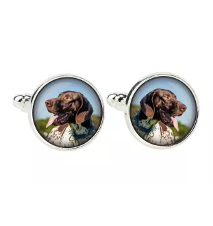 English Pointer, Englischer Pointer - Manschettenknöpfe in einer Schachtel, handgefertigter Schmuck, Produkt der Marke Art-Dog