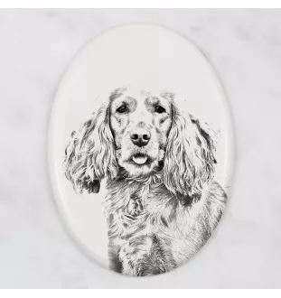Cocker spaniel angielski płyta nagrobna ze zdjęciem psa Art-Dog
