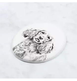 Cocker spaniel angielski płyta nagrobna ze zdjęciem psa Art-Dog