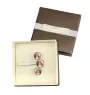 English Pointer I - cufflinks and tie with your photo, a suit decoration, men's jewelry from the Art-Dog brand.