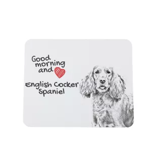 English Cocker Spaniel, Englische Cockerspaniel  - Mauspad mit Druck, personalisiertes Mauspad mit Hund, einzigartiges Gadget für Büroangestellte von Art-Dog.