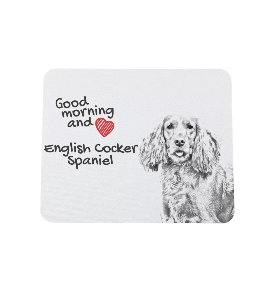 English Cocker Spaniel, Englische Cockerspaniel  - Mauspad mit Druck, personalisiertes Mauspad mit Hund, einzigartiges Gadget für Büroangestellte von Art-Dog.