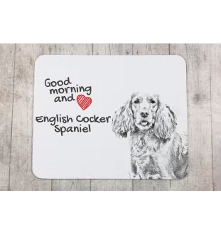 Cocker spaniel anglais - tapis de souris personnalisé avec impression, tapis de souris personnalisé avec chien, accessoire unique pour employé de bureau de la marque Art-Dog