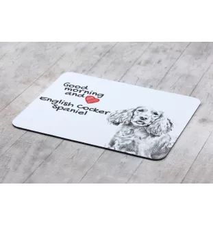 Cocker spaniel anglais - tapis de souris personnalisé avec impression, tapis de souris personnalisé avec chien, accessoire unique pour employé de bureau de la marque Art-Dog