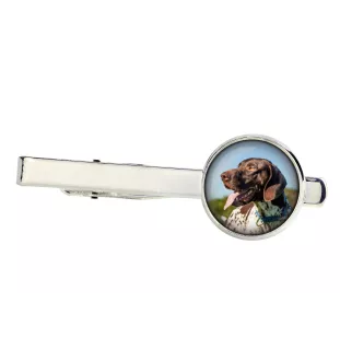 Pointer anglais - Boutons de manchette et cravate avec votre photo, accessoire de costume, bijoux pour hommes de la marque Art-Dog.