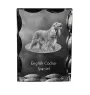 English Cocker Spaniel - crystal with a picture of a dog, glass statuette with a picture, unique frame with a picture from Art-Dog brand