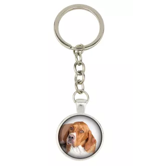 English Pointer I - keychain in a box, own photo, keychain pendant from Art-Dog brand