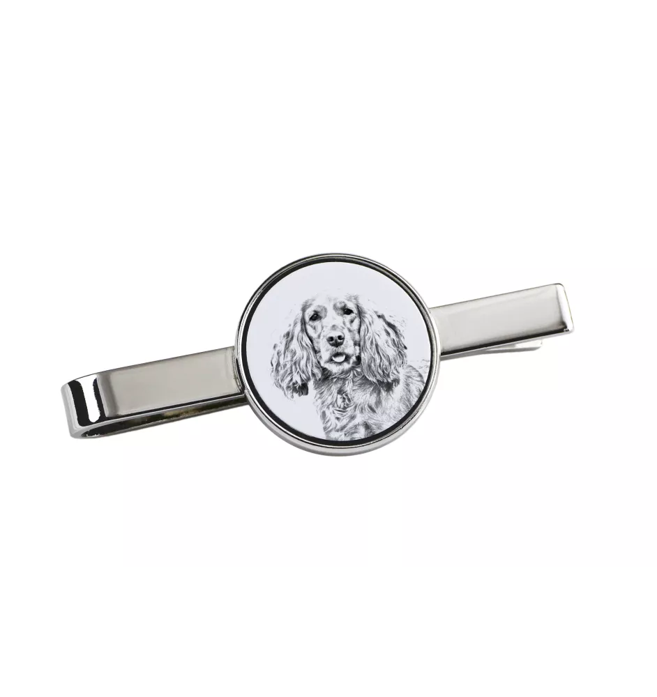 English Cocker Spaniel, Englische Cockerspaniel  - Krawattenklammer mit Hund, personalisierter Krawattenclip, einzigartiges Geschenk für Männer von der Marke Art-Dog