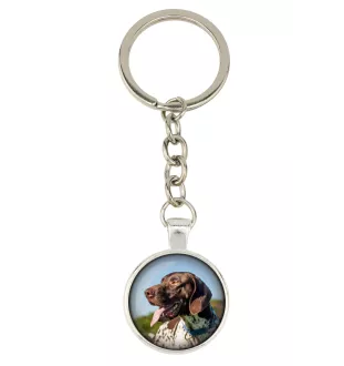 Pointer anglais - porte-clés dans une boîte, photo personnelle, porte-clés de la marque Art-Dog