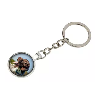 English Pointer - keychain in a box, own photo, keychain pendant from Art-Dog brand