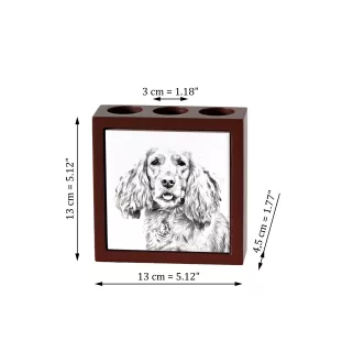 Cocker spaniel anglais - porte-stylo avec chien, organiseur de bureau avec impression, décoration de bureau personnalisée de la marque Art-Dog