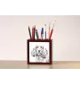 English Cocker Spaniel, Englische Cockerspaniel  - Stifthalter mit Hund, Schreibtischorganizer mit Aufdruck, personalisierte Schreibtischdekoration der Marke Art-Dog
