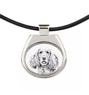 English Cocker Spaniel, Englische Cockerspaniel  - Halskette mit Hund, personalisierter Anhänger mit Foto, einzigartige Halskette für Frauen und Männer von der Marke Art-Dog