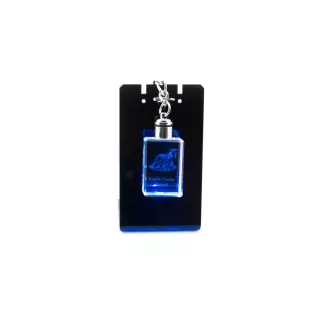 English Cocker Spaniel - Crystal key ring with dog photo, illuminated key ring, unique gift by Art-Dog brand