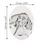 Pointer anglais I - une plaque commémorative avec une photo de chien, une plaque funéraire avec une impression, une plaque ovale personnalisée de la marque Art-Dog
