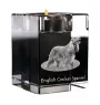 Cocker spaniel anglais - Bougeoir avec photo de chien, porte bougie en cristal, cadeau personnalisé par la marque Art-Dog