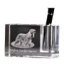 English Cocker Spaniel - Pen stand, crystal organiser with dog photo, unique desk decoration by Art-Dog brand