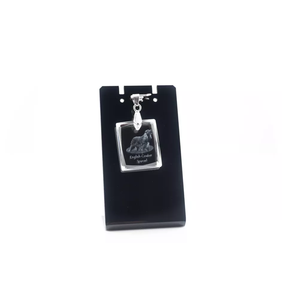Cocker spaniel anglais - Pendentif chien en cristal, collier photo, bijoux uniques par Art-Dog