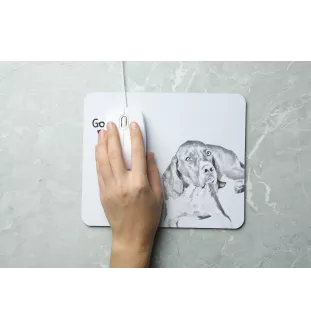 English Pointer, Englischer Pointer I - Mauspad mit Druck, personalisiertes Mauspad mit Hund, einzigartiges Gadget für Büroangestellte von Art-Dog.