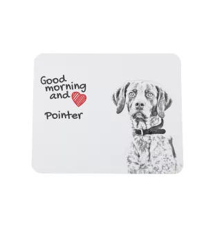 Pointer anglais II - tapis de souris personnalisé avec impression, tapis de souris personnalisé avec chien, accessoire unique pour employé de bureau de la marque Art-Dog