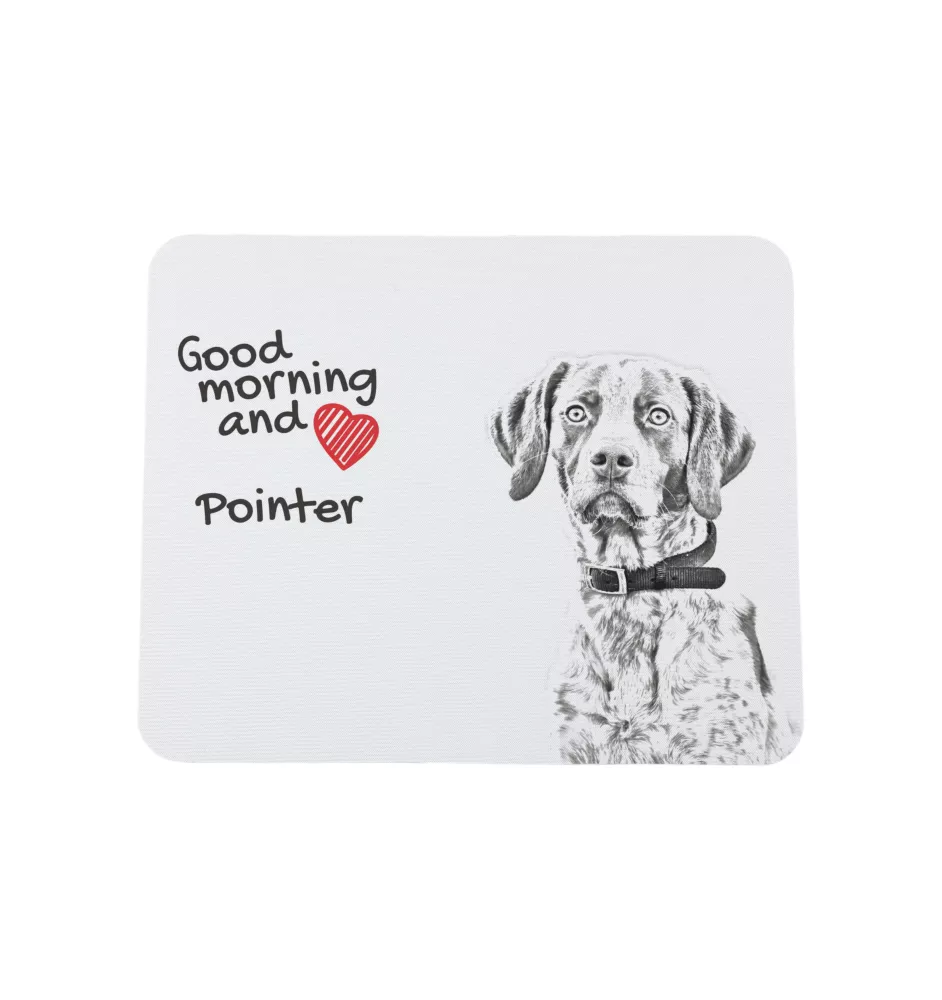 English Pointer, Englischer Pointer II - Mauspad mit Druck, personalisiertes Mauspad mit Hund, einzigartiges Gadget für Büroangestellte von Art-Dog.