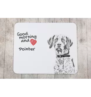 Pointer anglais II - tapis de souris personnalisé avec impression, tapis de souris personnalisé avec chien, accessoire unique pour employé de bureau de la marque Art-Dog