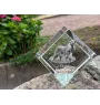 Cocker spaniel anglais - un cube de cristal avec une photo, une photo de cheval dans le cristal, un presse-papiers cubique de la marque Art-Dog