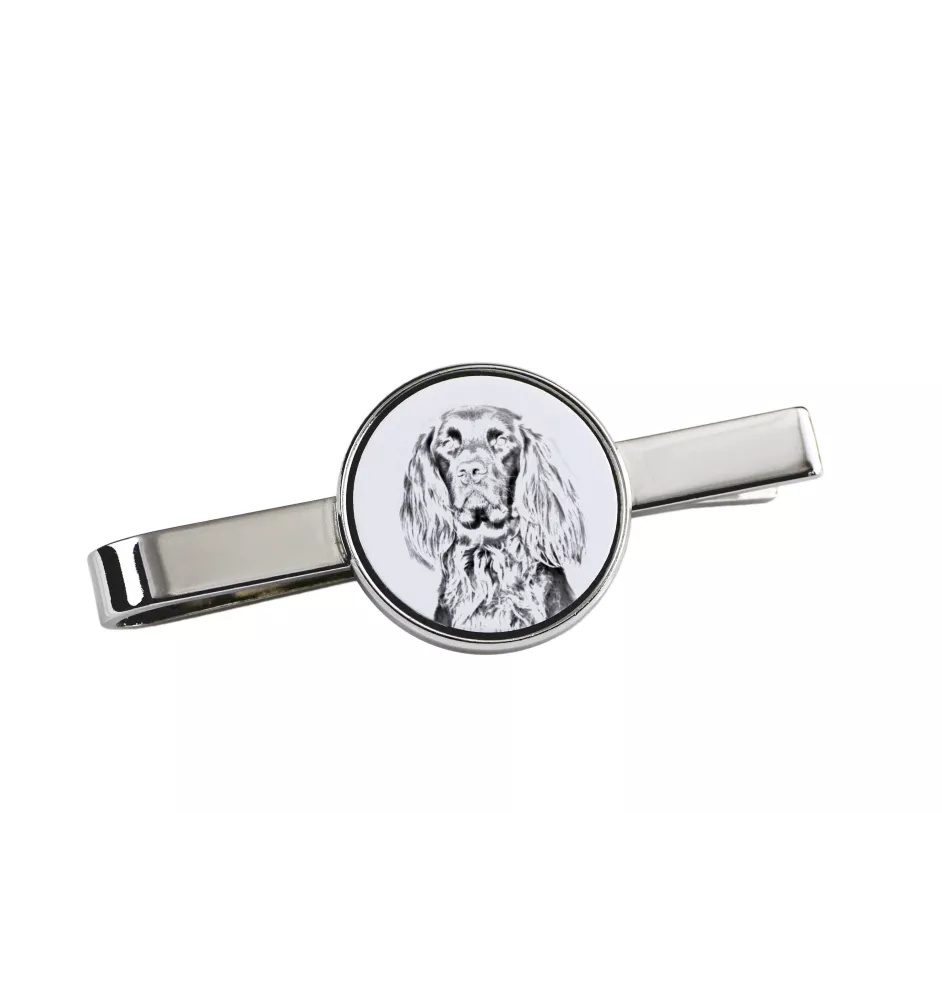 English Pointer - tie clip with a dog, personalized tie clip, a unique gift for a man from the Art-Dog brand