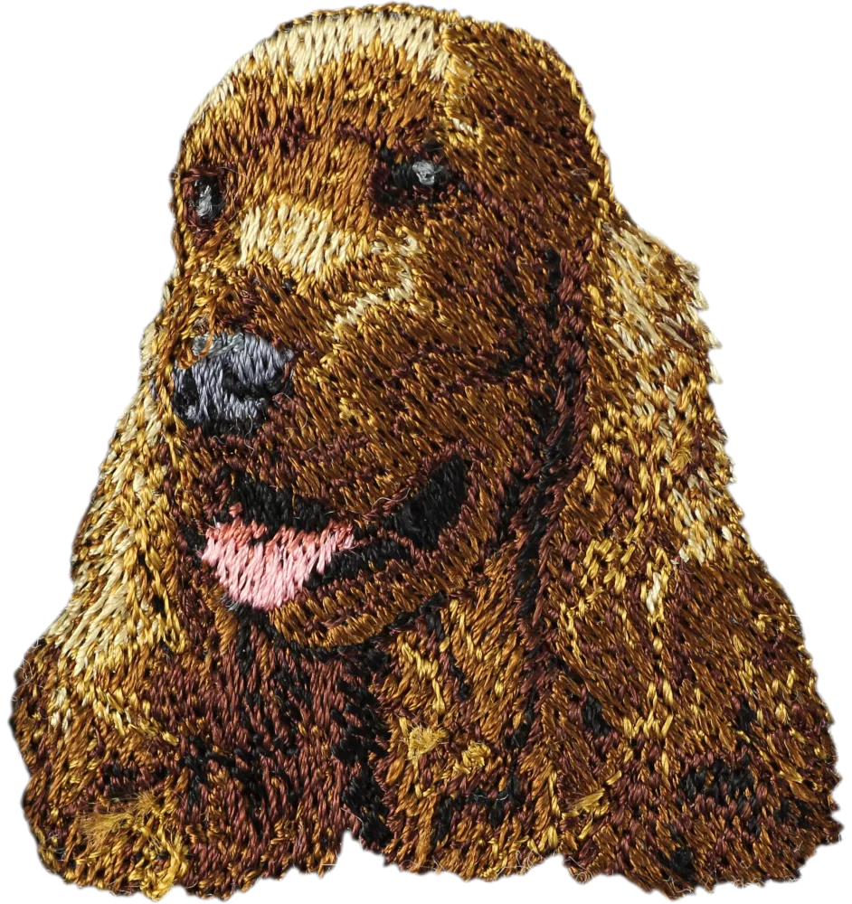 English Cocker Spaniel, Englische Cockerspaniel  - Hund geformtes Aufnäher, besticktes Patch, einzigartiges Dekor für den Rucksack der Marke Art-Dog
