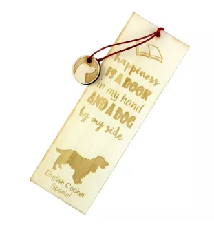 English Cocker Spaniel, Englische Cockerspaniel  - Lesezeichen mit Hund, personalisiertes Lesezeichen, Hundeaccessoire für Leser der Marke Art-Dog